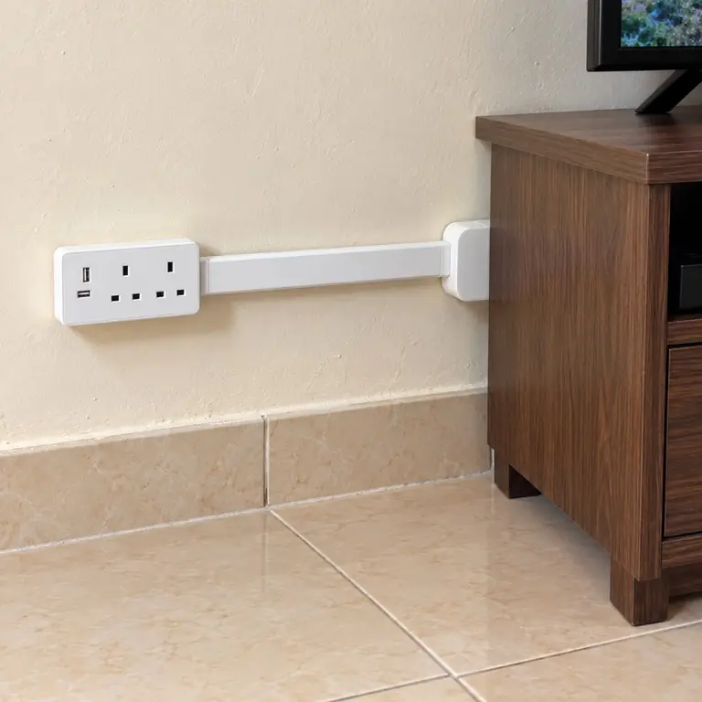 Extension wire on the floor